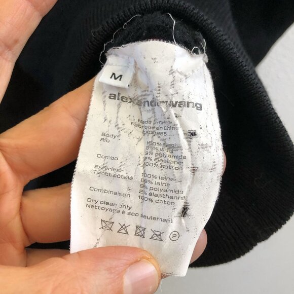 ALEXANDER WANG Crew Neck Wool Sweater Size Medium - Picture 6 of 8